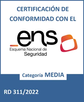 Certificación ENS categoría MEDIA